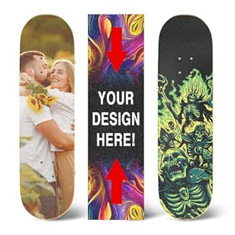 Amazon.com : VulgrCo Custom Skateboard Grip Tape – Personalized ...