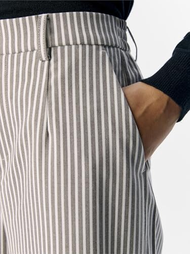 Pantalon à jambe ample Object OBJLISA coupe tailleur fluide haute qualité 34 - 6