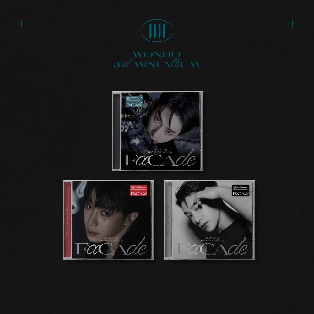 WONHO FACADE mini album CD K-pop pack complet boîtier Jewel Case