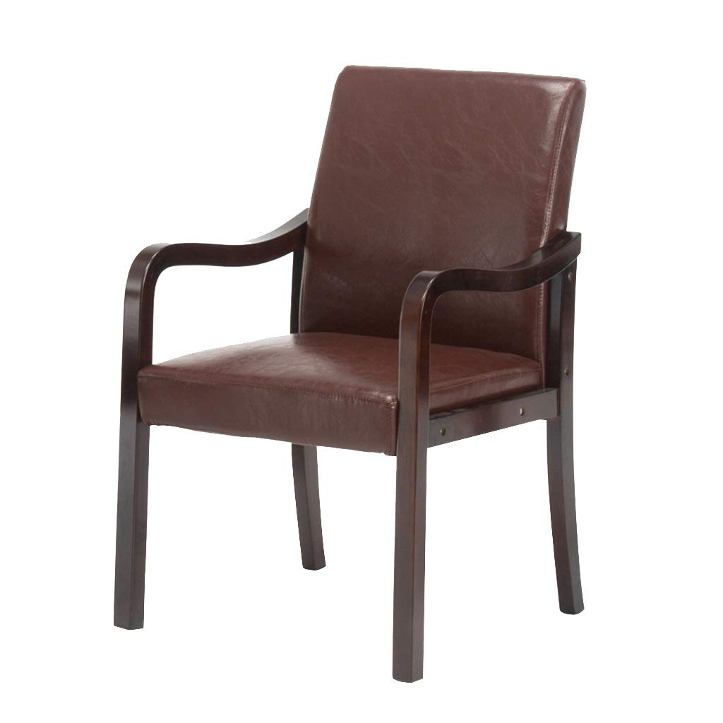 Chaise salle manger bois dossier ergonomique contre mal de dos marron