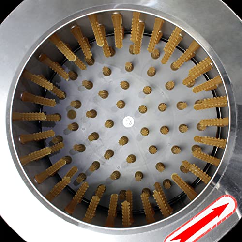 Foto von Fudajo Geflügelrupfmaschine 1500W mit Ø50cm Edelstahl-Trommel, 130 Fingern, Wasserring, Rollen usw.
