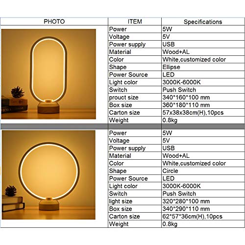 Lámpara de escritorio LED con 3 modos de iluminación para leer 5