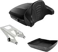 Vista 4 de TCMT Juego de Almohadillas de Respaldo Envolvente para Maletero de Motocicleta Modificado Compatible con Harley 2014-2025 Touring CVO Road King Road