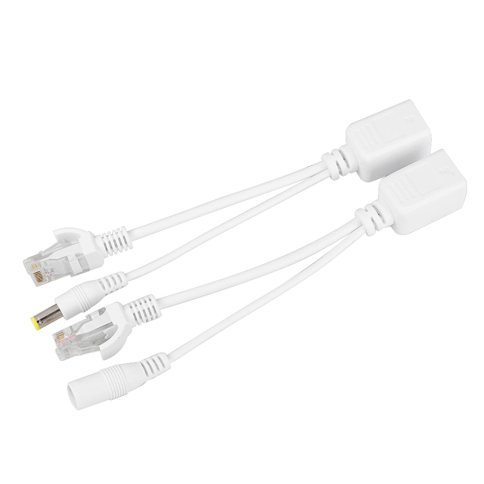 Iniettore Connettore Poe Passivo Bianco 18 × 15 × 5 10 Paia Telecamera IP Cavo Poe Rj45 Adattatore Power Over Ethernet Splitter Iniettore Cc 12 V