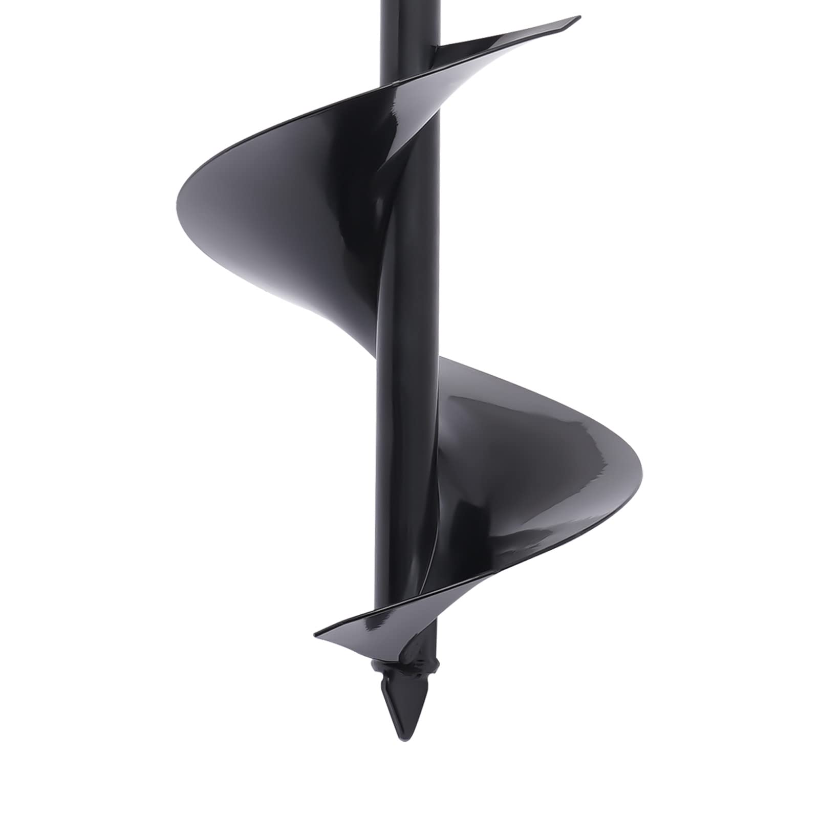Broca de tierra manual, 20 cm, tornillo en espiral, taladro manual para jardín, estacas de valla, plantas, perforación de hielo, acero en T, desmontable, fácil de transportar