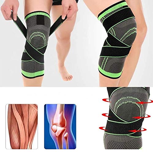 Joelheira Elastica 3D Joelhos Compressão Exercício Estabilidade Academia Articulação Fitness Apoio S
