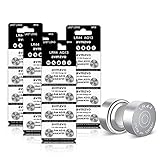 LR44 Pilas de Botón AG13 Pilas de Batería 1.5 V Alcalina 32 Piezas, Sin Plomo Ni Mercurio (357 / 357A / L1154 / A76 / GPA76) 【3 Años de Garantía】 (LR44-32)