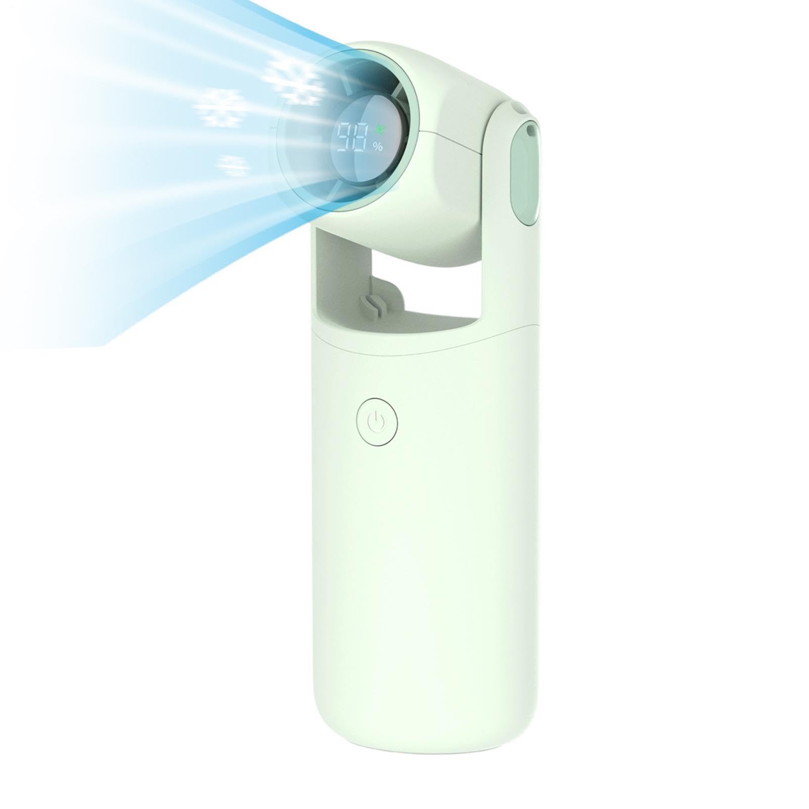Ventilateur portable rechargeable et pliable avec affichage numérique USB