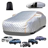 【Almacenamiento Compacto】: Car cover para Peugeot 403 ,Plateado Car cover, Ligera y plegable, esta funda para coche se guarda fácilmente en la bolsa de almacenamiento incluida. Se guarda perfectamente en el maletero, lo que la hace ideal para viajes y uso diario sin ocupar espacio.