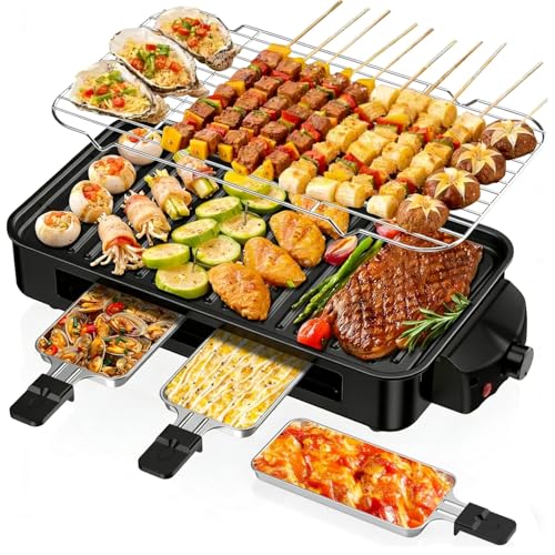 1700W 2-in-1 Smokeless Grill