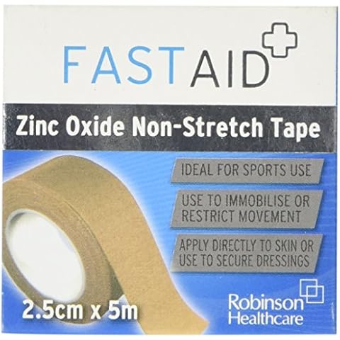 Robinson Healthcare 4483 Fast Aid Zinc Oxide Non-Stretch Tape, 2.5 cm x 5 m Cover