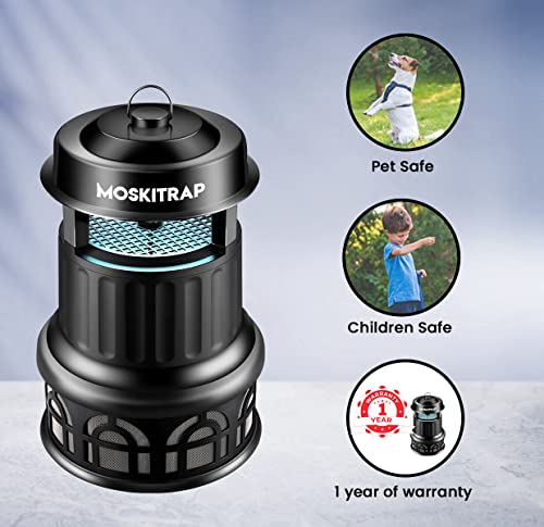 Image of Outdoor Mosquito Trap and Pest Killer /*no Obstruction | UV Lamp and CO2 Bionic Technology | Weatherproof | Covers 10,000 sq. ft. | GM 928-1 Year Warranty (Except Bulb and Tubes)