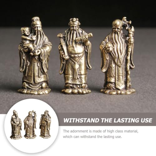 Juego de 3 Figuras de Latón Decorativas Retro MAGICLULU miniatura 6