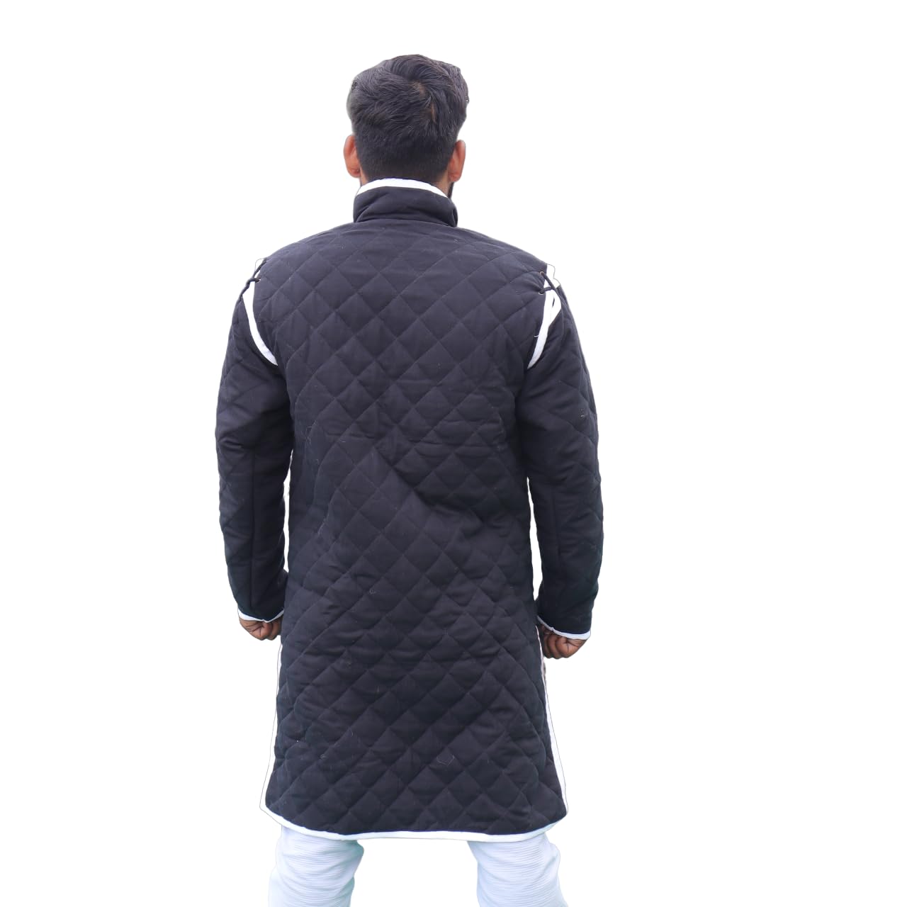 THE MEDIEVALS Dick gepolsterter Gambeson-Mantel, Aketon, volle Länge, Jacke, Rüstung, Kostüme, Kleid, SCA