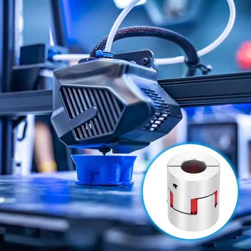 Acoplamiento flexible de araña 10mm a 14mm conector de junta de eje de aluminio 5