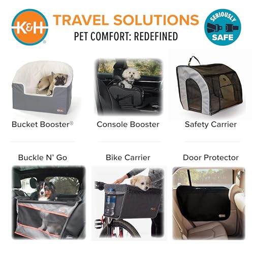 K&H Pet Products Fahrradkorb für Hunde, universelle Passform, für Katzen, Hunde, Haustiere, Fahrradkorb mit Vorderradhalterung im Lieferumfang enthalten, waschbares Futter, starker Metallkorb, 2