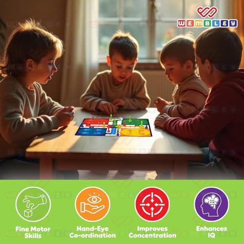 Wembley 10-in-1 Classic Board Games Set for Kids & Family | Includes ...