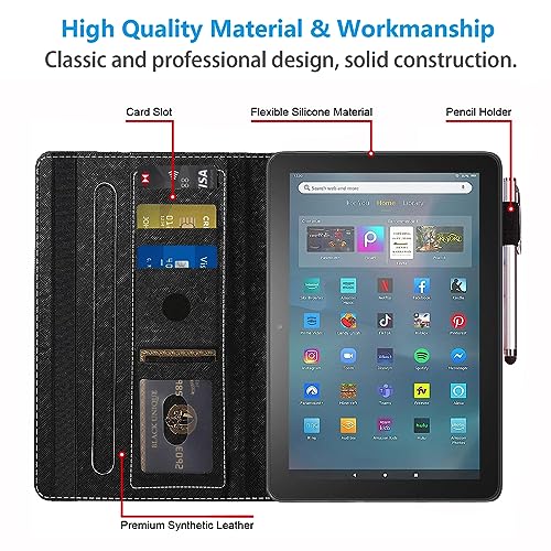 JDHJFBFJNP Case for All-New Amazon Fire Max 11 Tablet (11 Inch, 13th Generation, 2023 Release) with Card Slot & Auto Sleep/Wake - Slim PU Leather Stand Folio Cover - Leopard Print by JDHJFBFJNP - Image 7