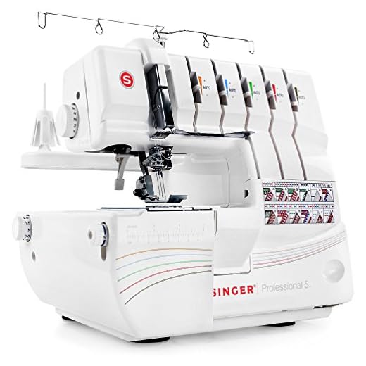 SYS Score: 9.0 Singer Professional 5 14T968DC Serger with 2-3-4-5 Threaded Capability, including Cover Stitch, Auto Tension, and Bonus Presser Feet