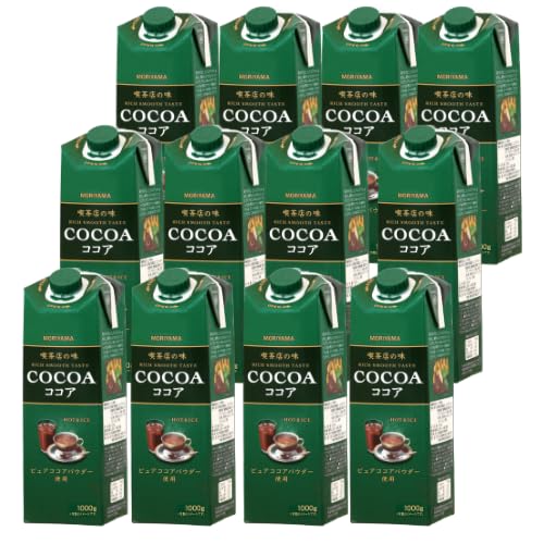 Amazon.co.jp: 守山乳業 喫茶店の味 ココア 1kg ×12本（6本入×2ケース