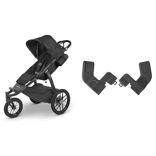 UPPAbaby Ridge - Cochecito de jogging duradero con paseo suave + adaptadores de asiento de automóvil para Ridge (Maxi-COSI, Nuna, Cybex, BeSafe y