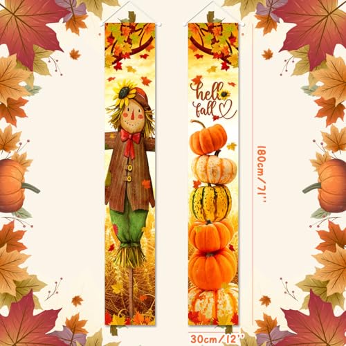 Hello Fall Porch Decor Banner