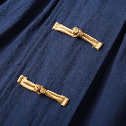 Pantalones harén de ramio estilo chino con pernera ancha retro 7