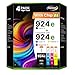 Produktbild Druckerpatronen 924e 924 Multipack mit Chip Kompatibel für HP 924 Patronen für HP OfficeJet pro 8122e Patronen 8120e 8132e 8130e 8124e 8125e 8134e 8135e (924e Schwarz Cyan Gelb Magenta, 4er-Pack)