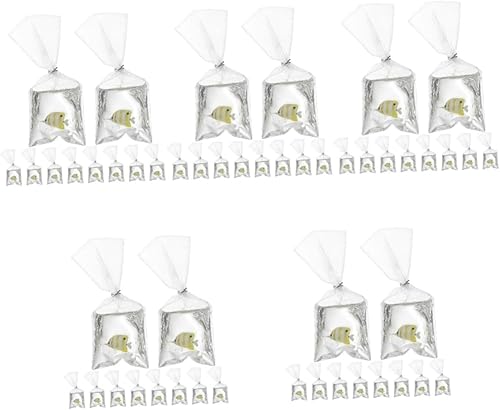 ibasenice 20 Pcs Fish Bag Accessories Fish in Bag Necklace Feng Shui Ornament DIY Crafts Pendant Fish in Water Bag