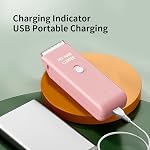 Dog Clippers,Quiet Washable USB Rechargeable Cordless Dog Grooming Kit,Electric Pets Hair Trimmers Shaver Shears for Dogs and Cats Pink