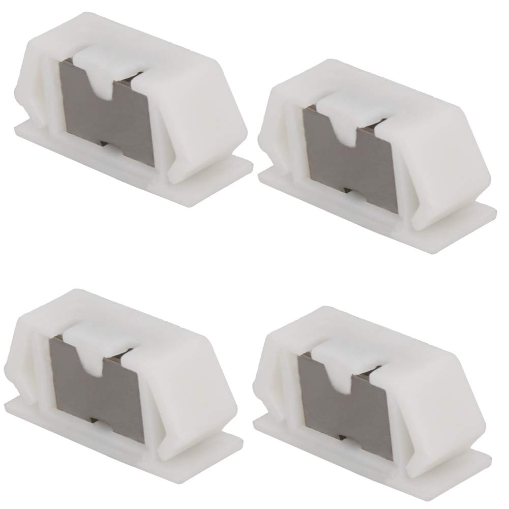 Mromax White 4Pcs 25Mm Length Magnetic Magnet Latch Cabinet Catches For Kitchen Bathroom Cupboard Wardrobe Closet Closures Cabinet