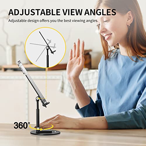 Lilanzo Cell Phone Stand, Angle Adjustable Phone Stand For Desk, Portable Cell Phone Dock Holder Compatible With Iphone 14 Pro, Se, Xr, 8 Plus 7 6, Samsung Galaxy, Google Pixel And More, Black #TOP3