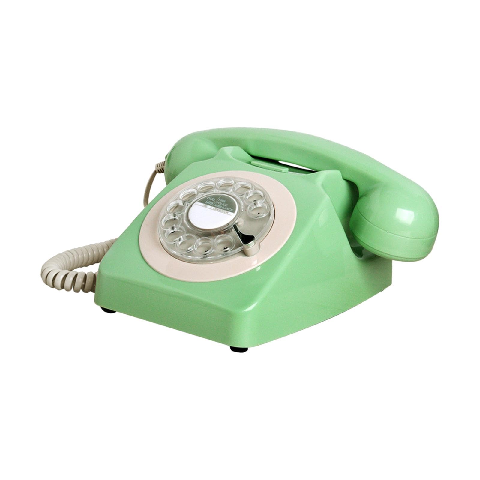 BNF®Retro Landline Phone 1960'Style Decorative Vintage Rotary Dial Telephone Green| Home Telephones & Accessories|Corded Telephones|Package Includes:1 Retro Landline Phone-picture-19