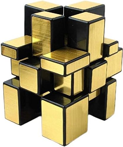 - 3x3 Golden Mirror Magic Puzzle Cube (Multicolour)