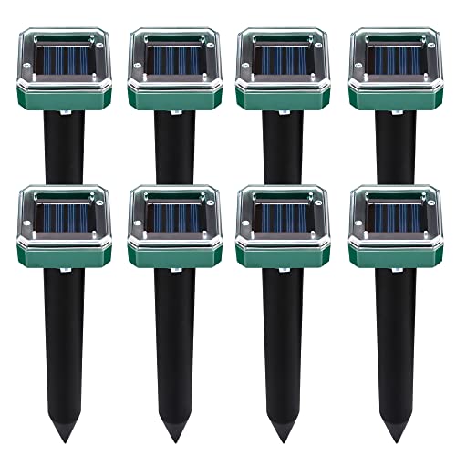 Solar Mole Repellent, 8 Pack Ultrasonic Mole Repellent Solar Powered, Waterproof Snake Vole Gopher Repellent for Garden & Yard, green Solar Mole Repellent, 8 Pack Ultrasonic Mole Repellent Solar Powered, Waterproof Snake Vole Gopher Repellent for Garden & Yard, green