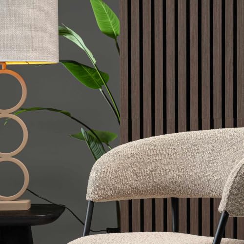 Panneaux muraux lambris marron foncé WallArt 80x40cm en bois MDF