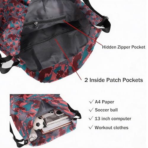 Image of MOCA Drawstring Gym Sports Backpack Lightweight Multipurpose Daypack Travel School College Daily Storage Carry Suitable Men Women Kids Adults Fitness Accessory