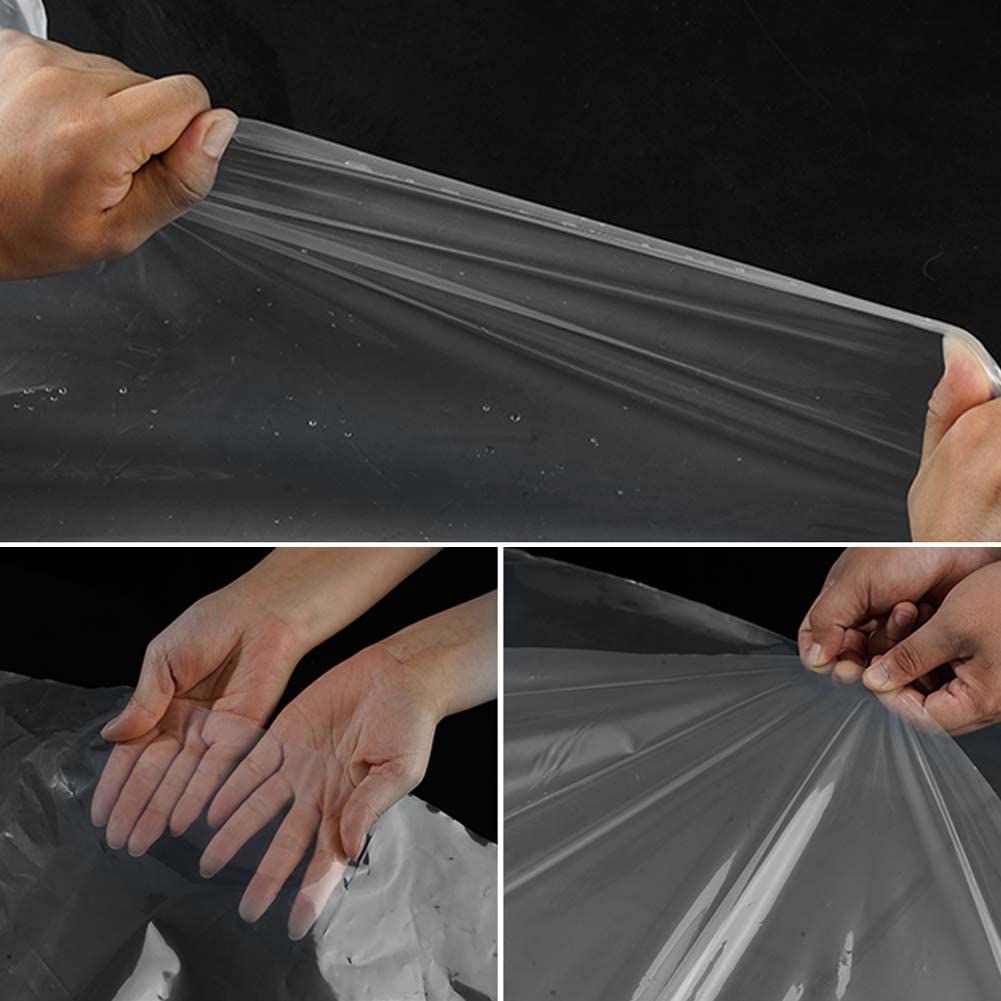 Telo Serra Trasparente 2 x 3m, Telo Protettivo per Serra, Addensare Resistente agli Strappi, Protezione UV 5, Telo Trasparente per Serra, Telo Plastica