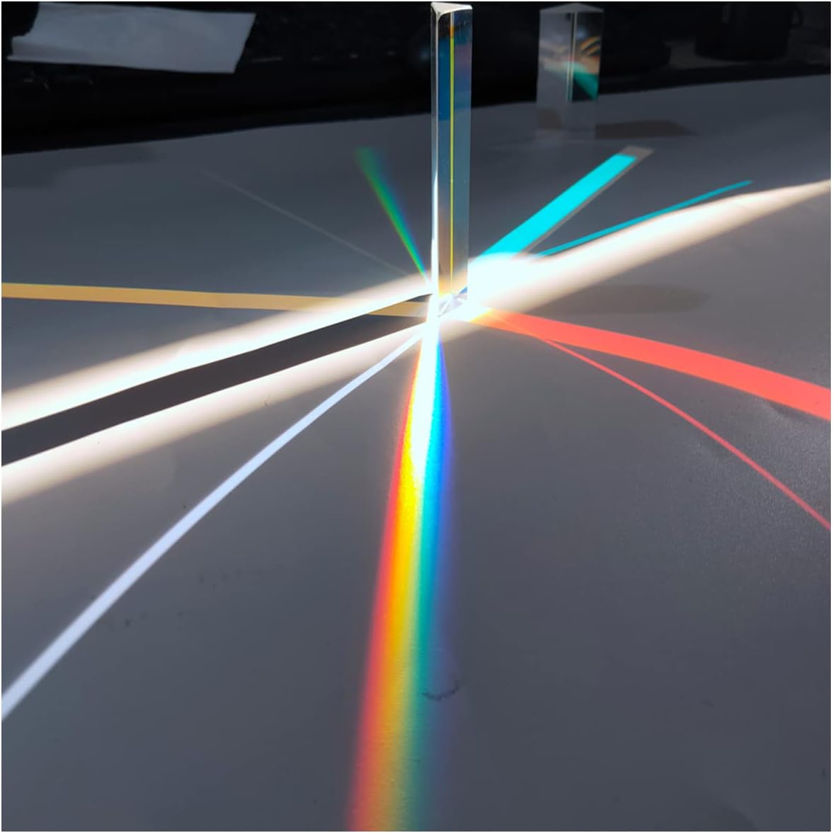 Optical Glass Right-angle Reflection Triangular Prism for Physics Teaching Spectrum, Photography, Rainbow Production, Kids Learning Educational Toys,5cm