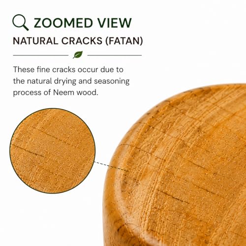 Image of 100% Pure Neem Wood Glass for Health Management Natural Herbal Detox Tumbler Handmade Wooden Drinking Cup Ayurvedic Anti Bacterial Healing Vessel
