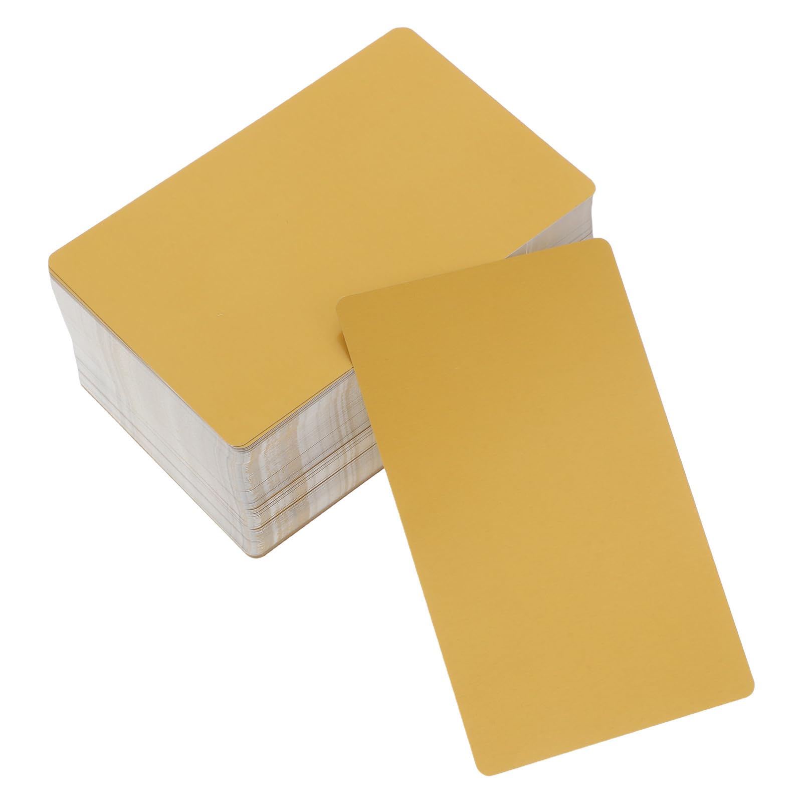 Lurrose 200 Piezas Tarjetas de Visita Metálicas para Grabado Láser Placas de Nombre Metálicas Antióxido Tarjetas para Personalizar