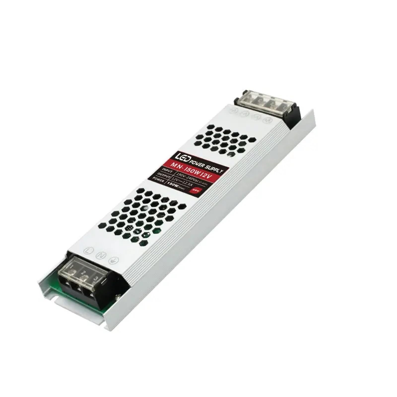 Alimentation LED ultra-mince DC 12V/24V, transformateur d'éclairage 60W/100W/150W/200W/300W/400W, adaptateur for ruban LED(12 V,200W)