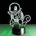 Festival 3D Illusion Lampe LED Veilleuse Dessin Animé Pokemon Acrylique Enfants Enfants Noël Anniversaire Jouet Eevee Charmander Squirtle Pikachu Lampe de Bureau