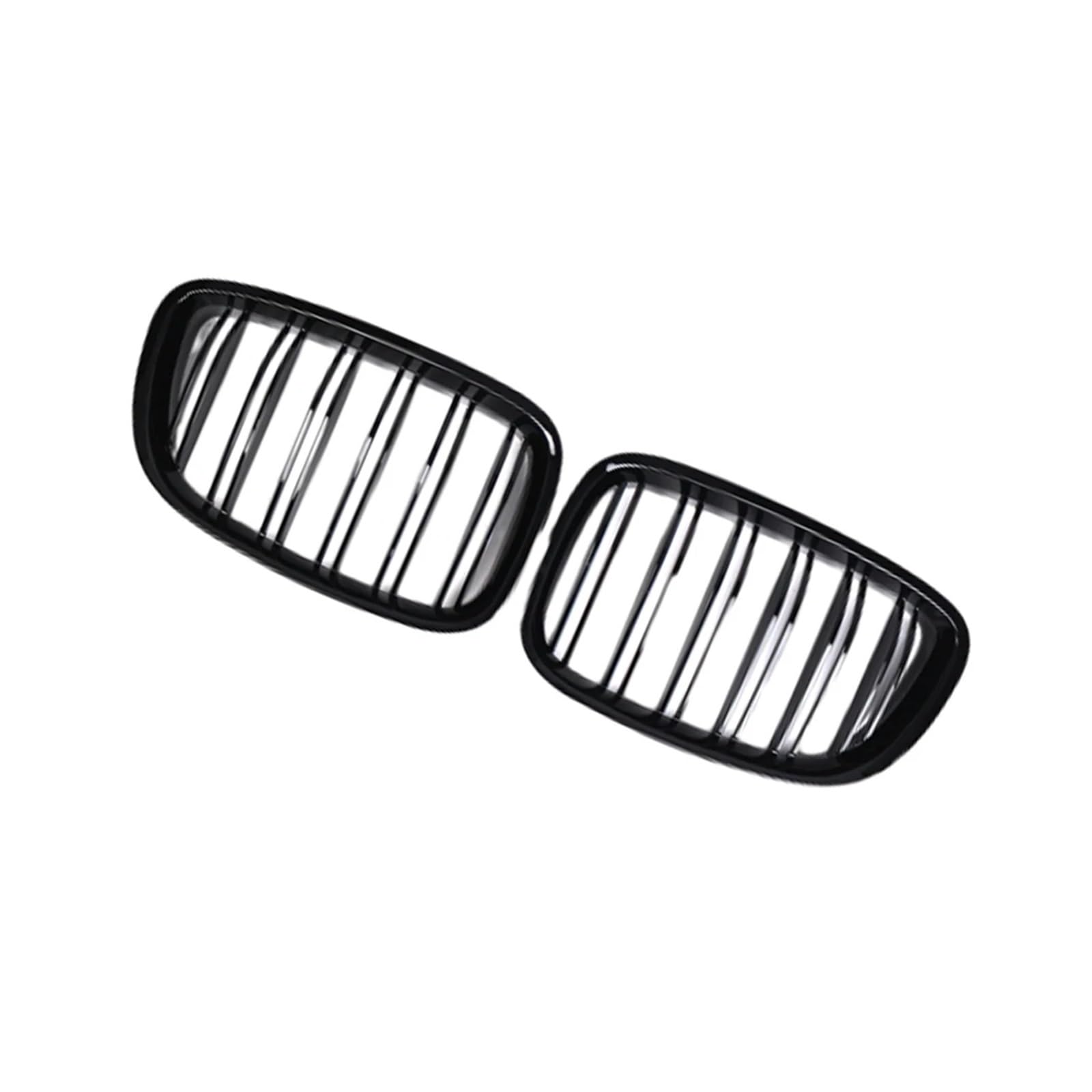 Przedni zderzak samochodu Nerka Grill Racing Grill Podwójne listwy Błyszcząca czerń Do serii 5 GT F07 2010 2011 2012 2013 2014 2015 2016(Dual Slats)