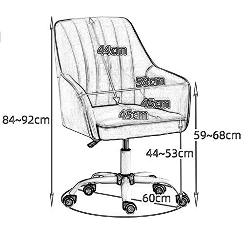 Chaise pivotante à 360° bureau moderne cuir PU salle conférence et étude