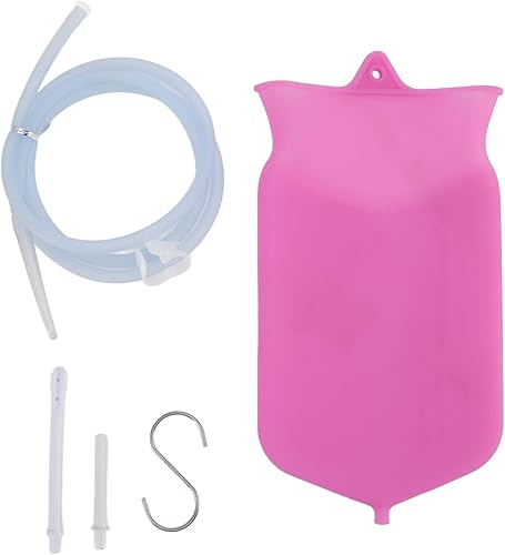 Bolsa de silicona para enema bolsa de ducha para enema de limpieza intestinal de 2 litros productos portátiles para el cuidado de la salud accesorio