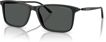 GIORGIO ARMANI Man Sunglasses Frame, Dark Grey Lenses, 56MM