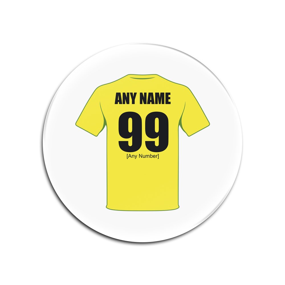 UNIGIFT Personalised Gift - Norwich City Round Gloss Hardboard Coaster (Football Club Design Theme, Colour Options) - Any Name/Message on Your Unique Mat Pad - The Canaries Yellows Citizens