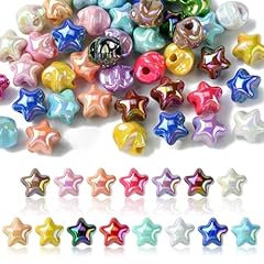 Iridescent Star Beads_50 Pcs