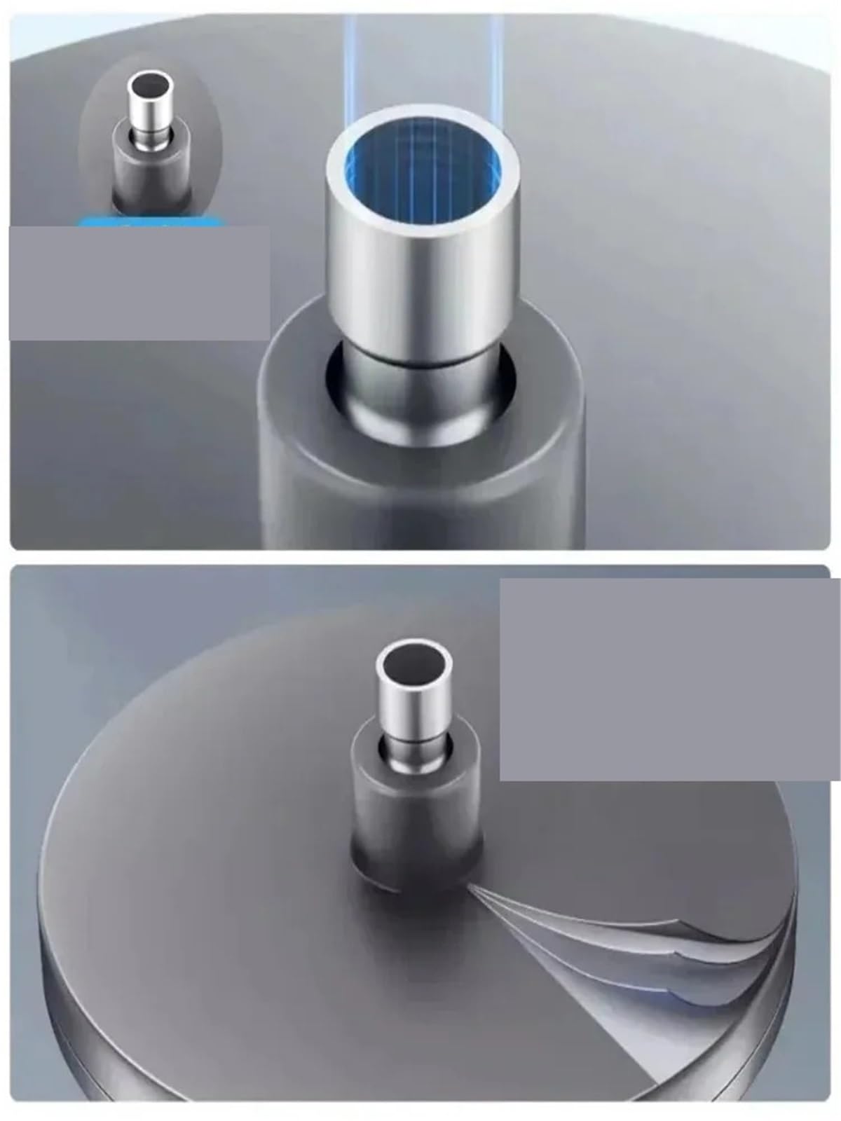 Cabezal de ducha de lluvia de alta presión, flujo de agua ajustable, fácil instalación, lujosa experiencia de lluvia, accesorios de regadera de baño (color 3)